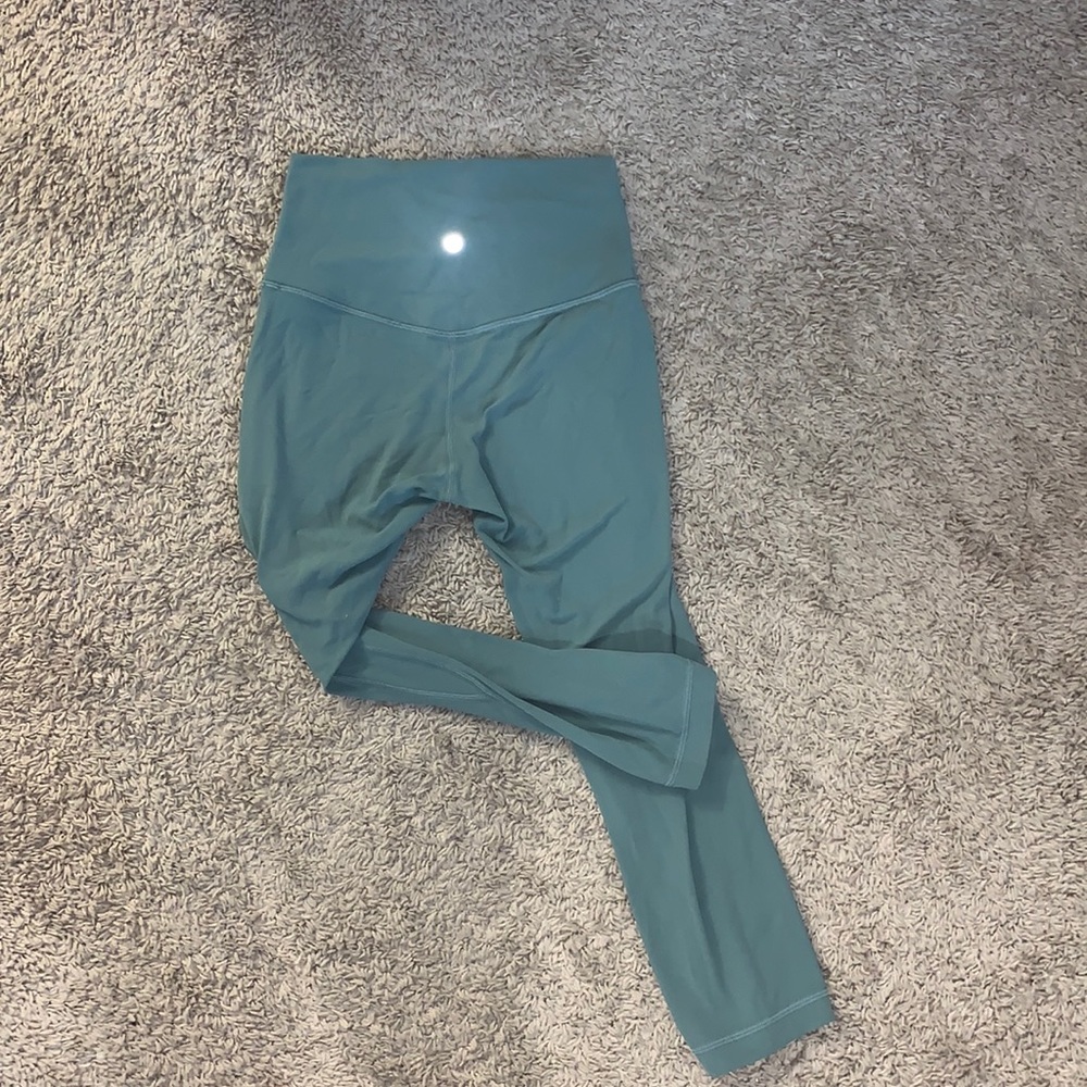 size 4 23” align lululemon leggings (seafoam)